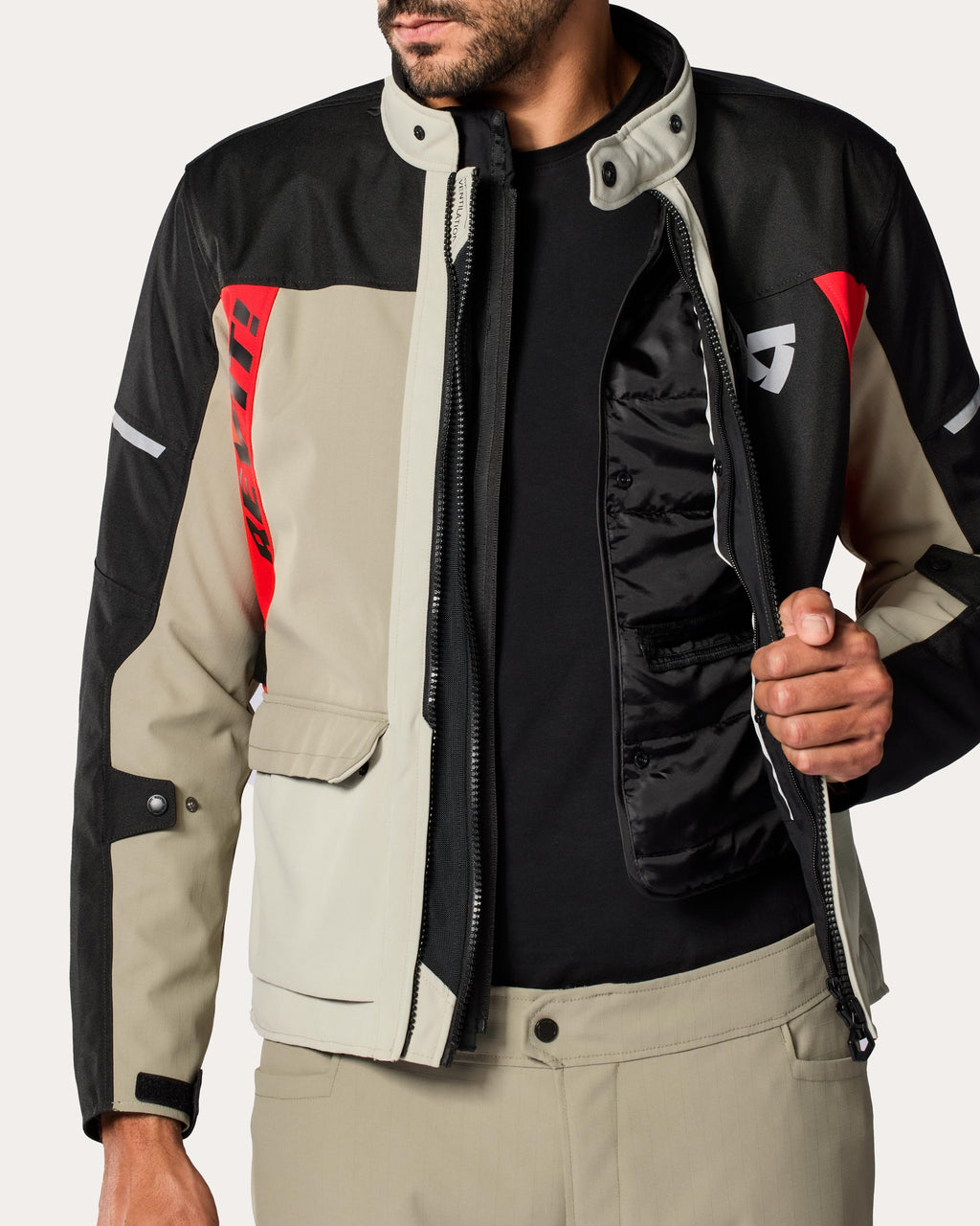 Jacket Convergent H2O | Red-Black - Detail