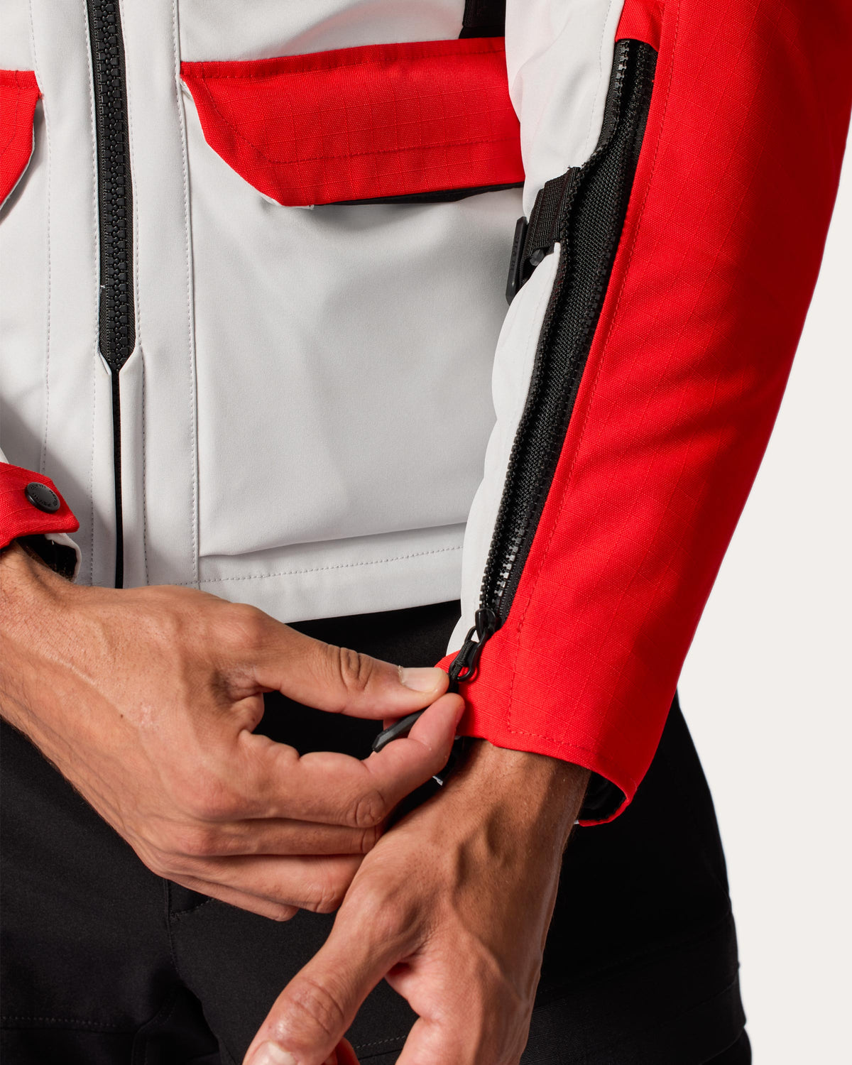 Jacket Offtrack 3 H2O | Red-White - Detail