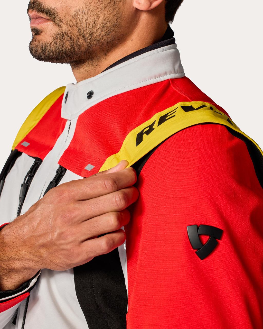 Jacket Offtrack 3 H2O | Red-White - Detail