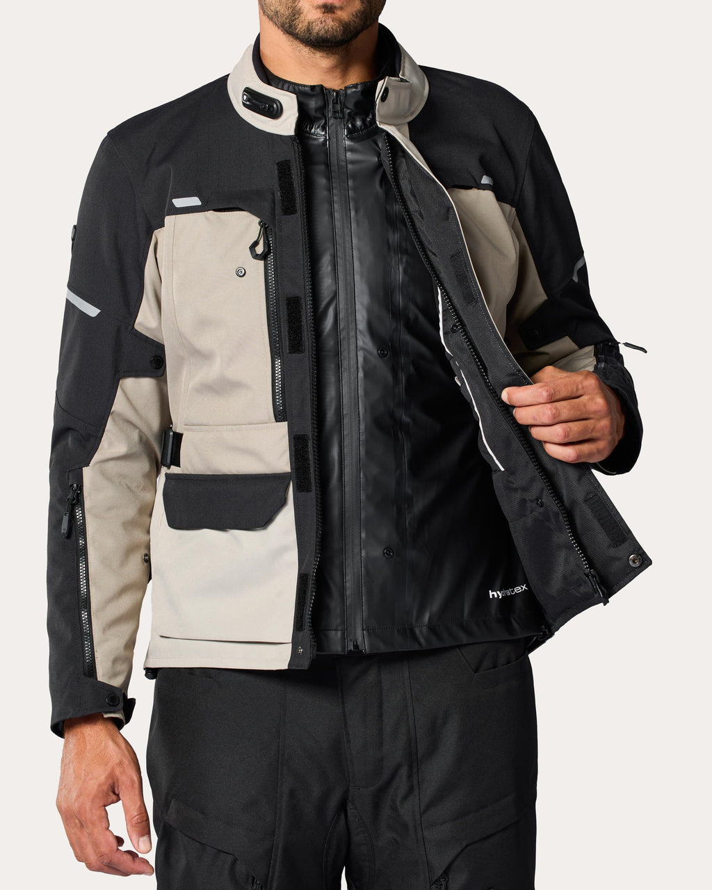 Jacket Outback 5 H2O | Sand-Black - Detail