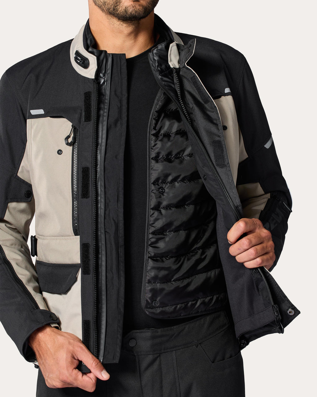 Jacket Outback 5 H2O | Black-Neon Yellow - Detail