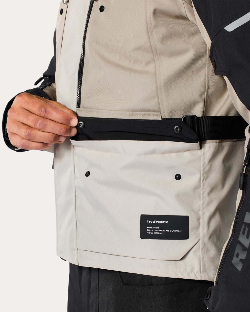 Jacket Outback 5 H2O | Anthracite-Black - Detail