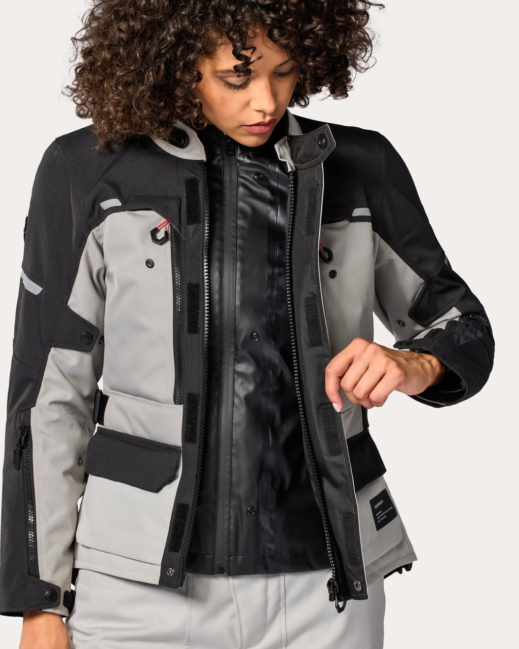 Jacket Outback 5 H2O Ladies | Black-Neon Yellow - Detail