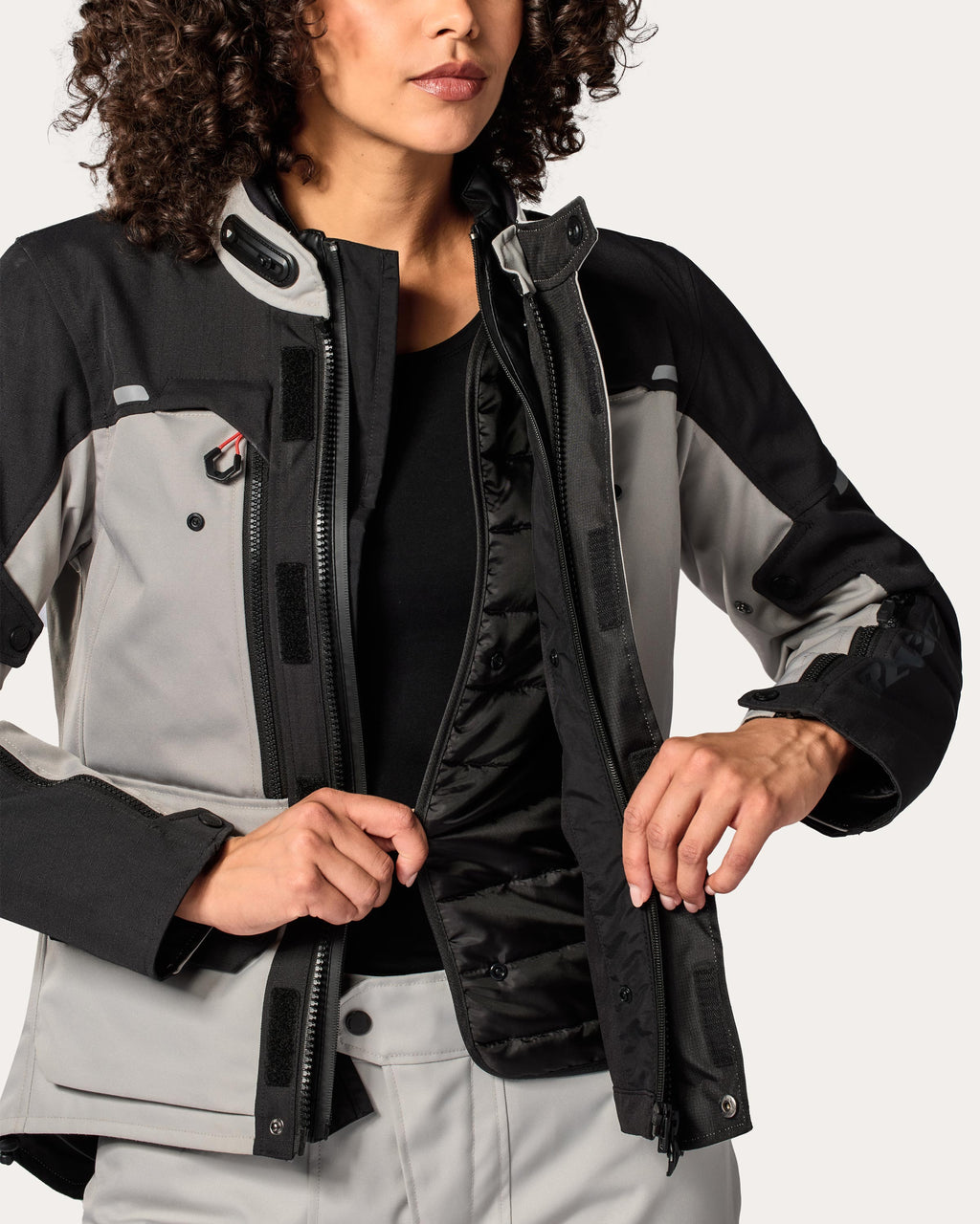 Jacket Outback 5 H2O Ladies | Black-Neon Yellow - Detail