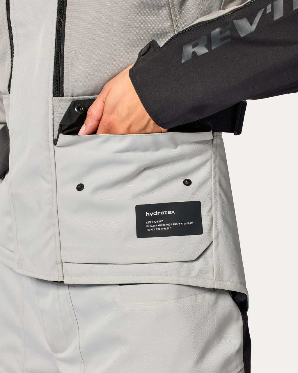 Jacket Outback 5 H2O Ladies | Black-Neon Yellow - Detail