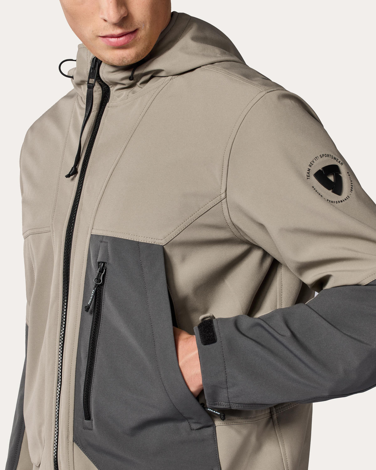 Jacket Boson | Sand-Grey - Detail