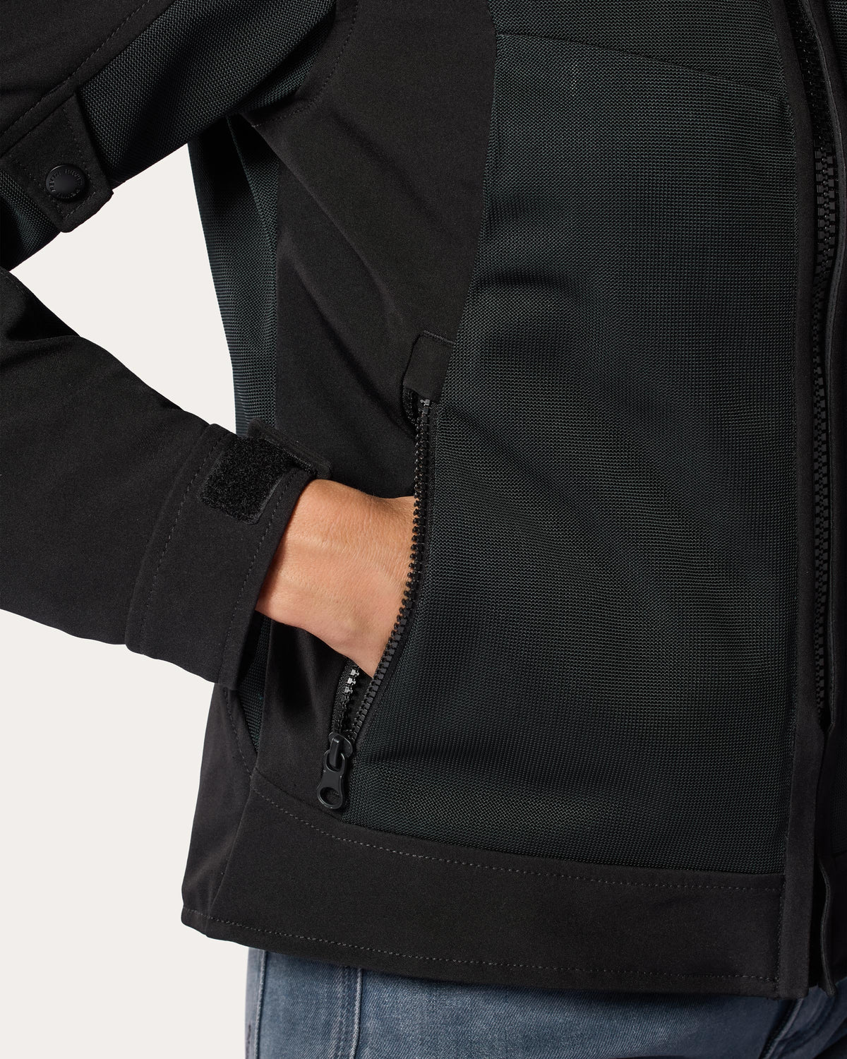Jacket Highcrest H2O Ladies | Silver - Detail