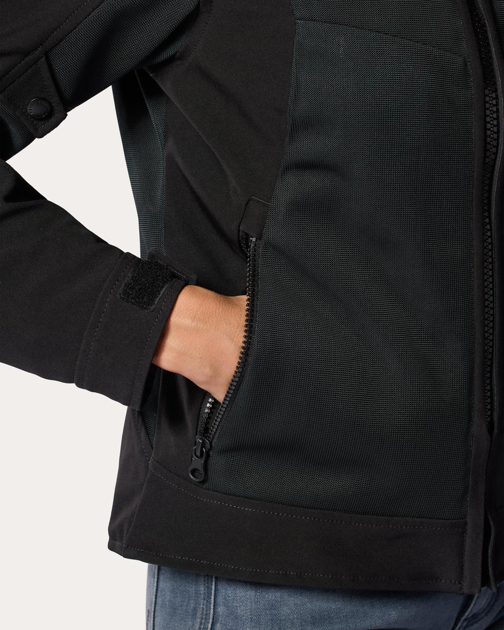 Jacket Highcrest H2O Ladies | Black - Detail