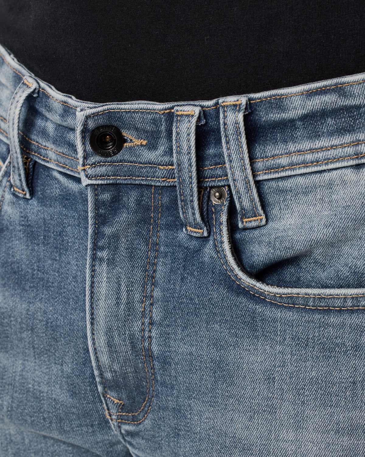 Jeans Detroit 3 Tapered | Dark Black Stone - Detail