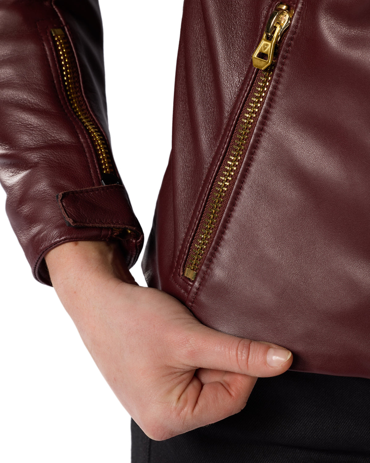 Jacket London Ladies | Aubergine - Detail