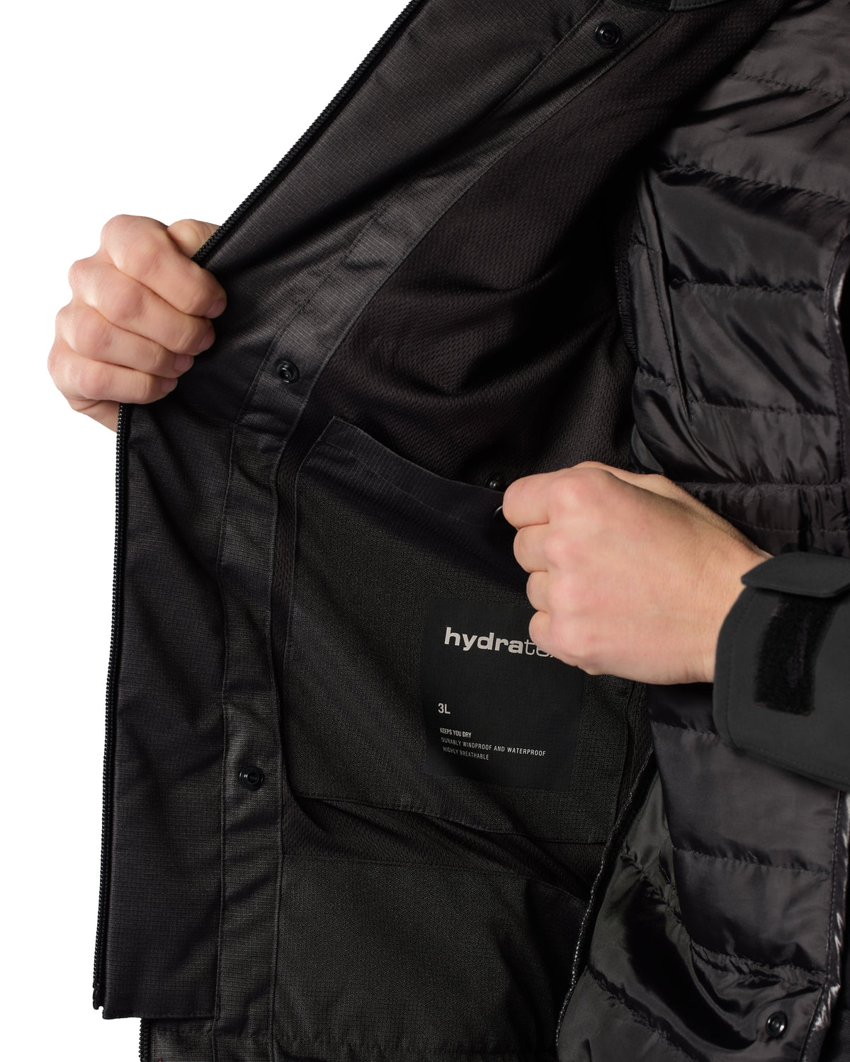 Jacket Rosier H2O Ladies | Black - Detail