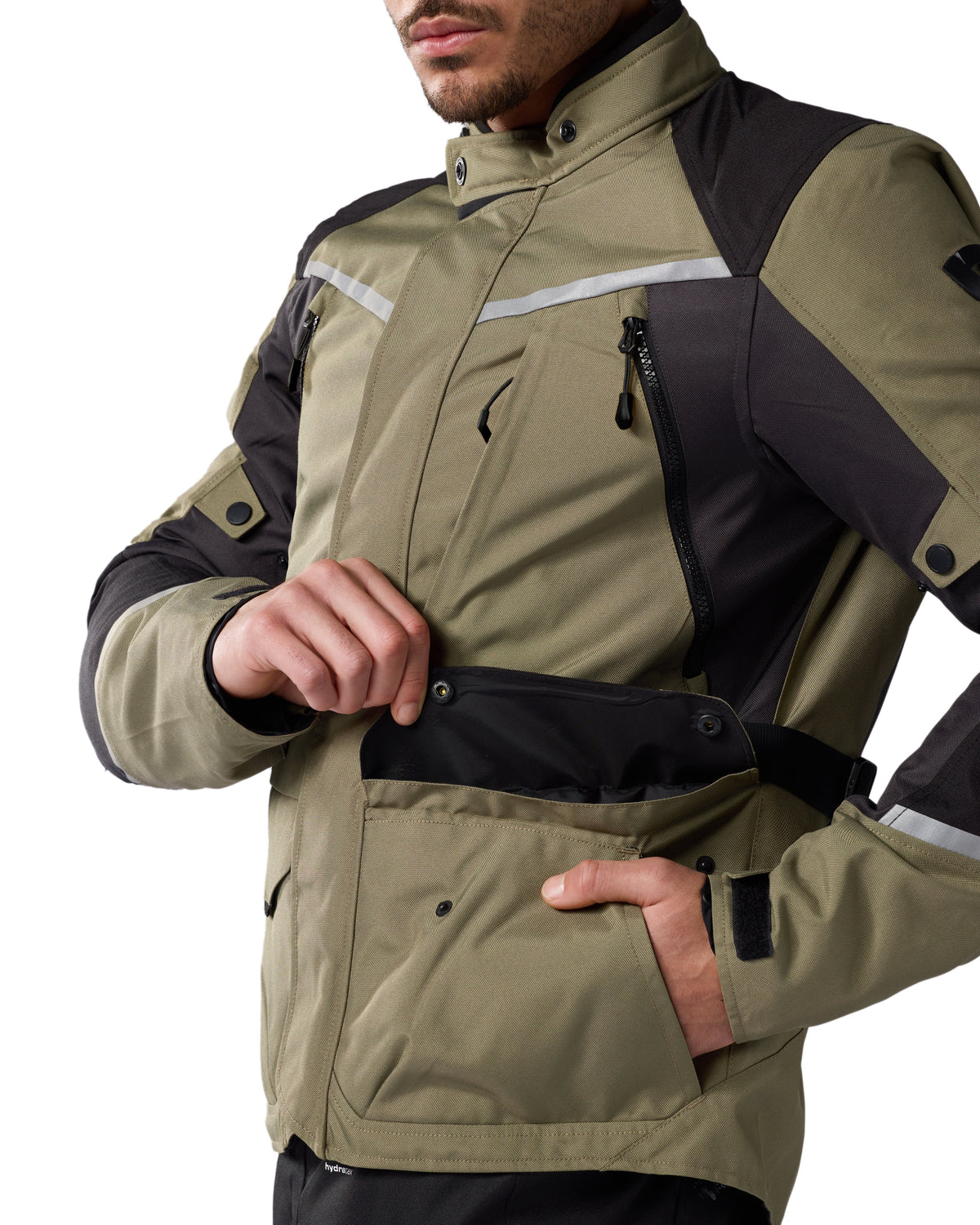 Jacket Voltiac 3 H2O | Green-Anthracite - Detail
