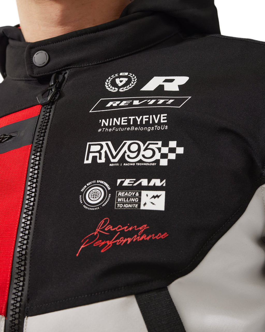 Jacket Haste H2O | Black-Red - Detail