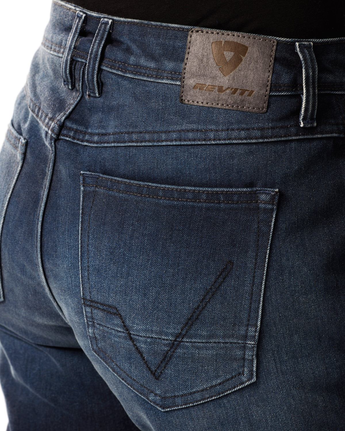 Jeans Harper Tapered Ladies | Dark Blue Used - Detail