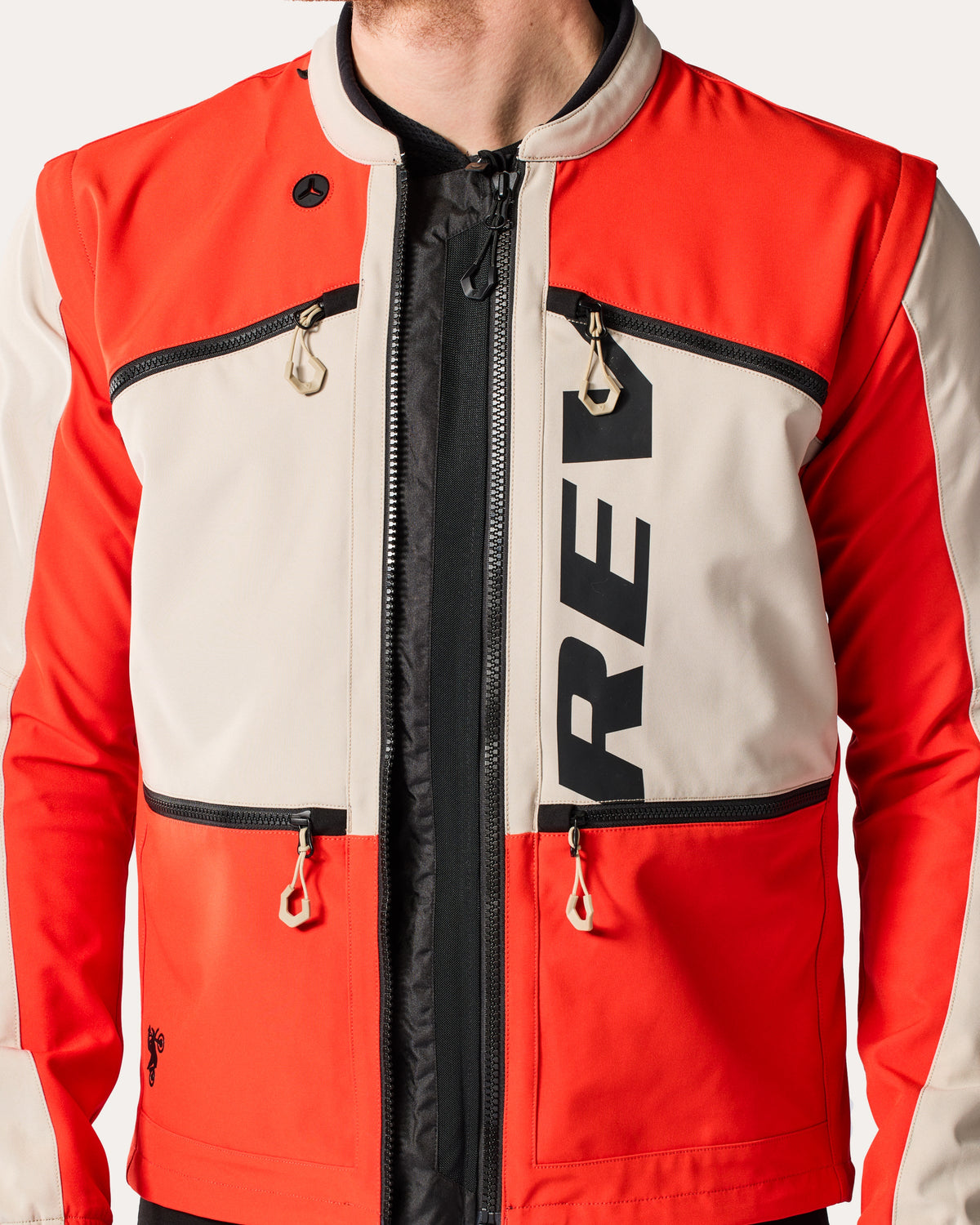 Jacket Morocco | Sand-Red - Detail