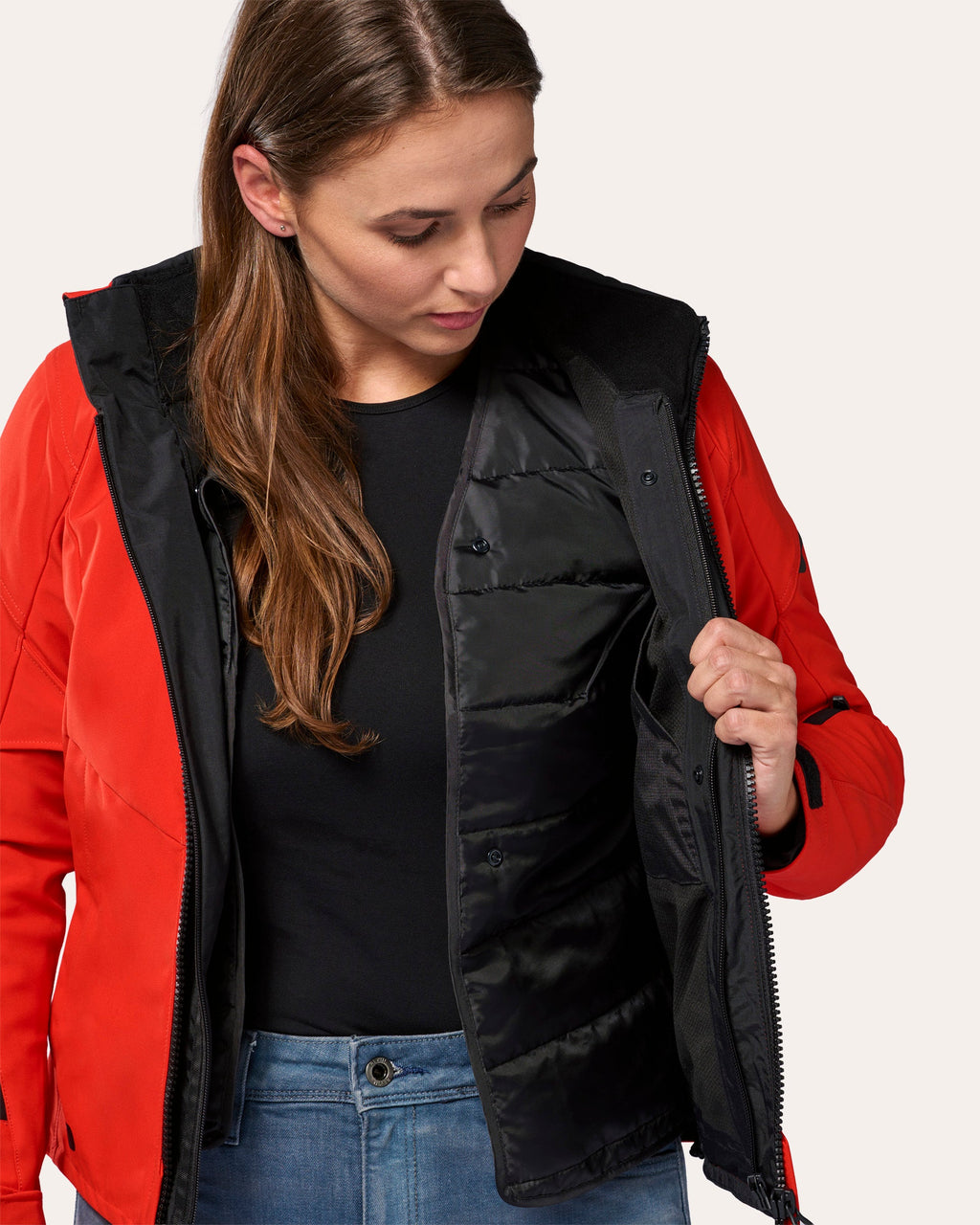 Jacket Afterburn 2 H2O Ladies | Dark Blue - Detail