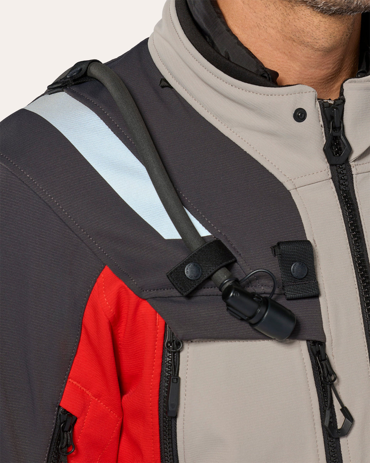 Jacket Defender 4 GTX | Black-Ocher Yellow - Detail