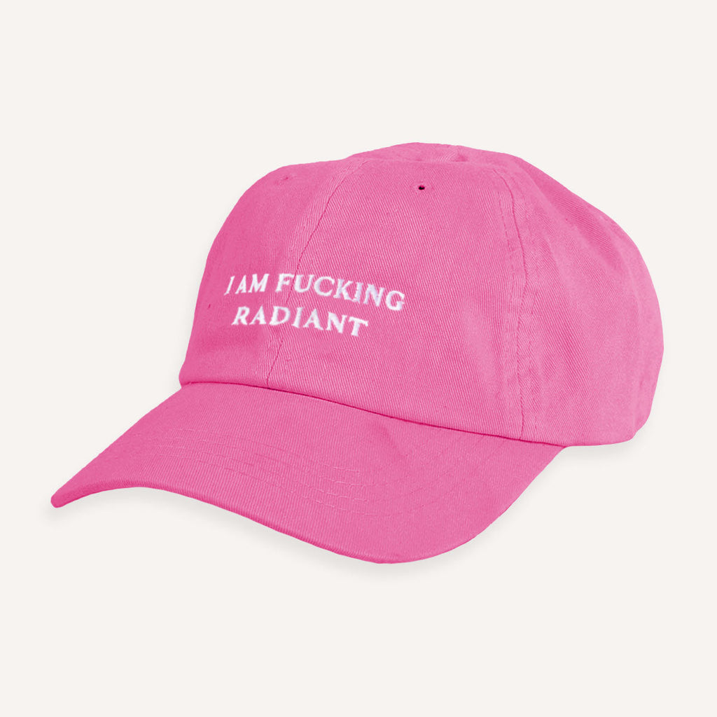 Cap mit dem Slogan „I Am F*cking Radiant“