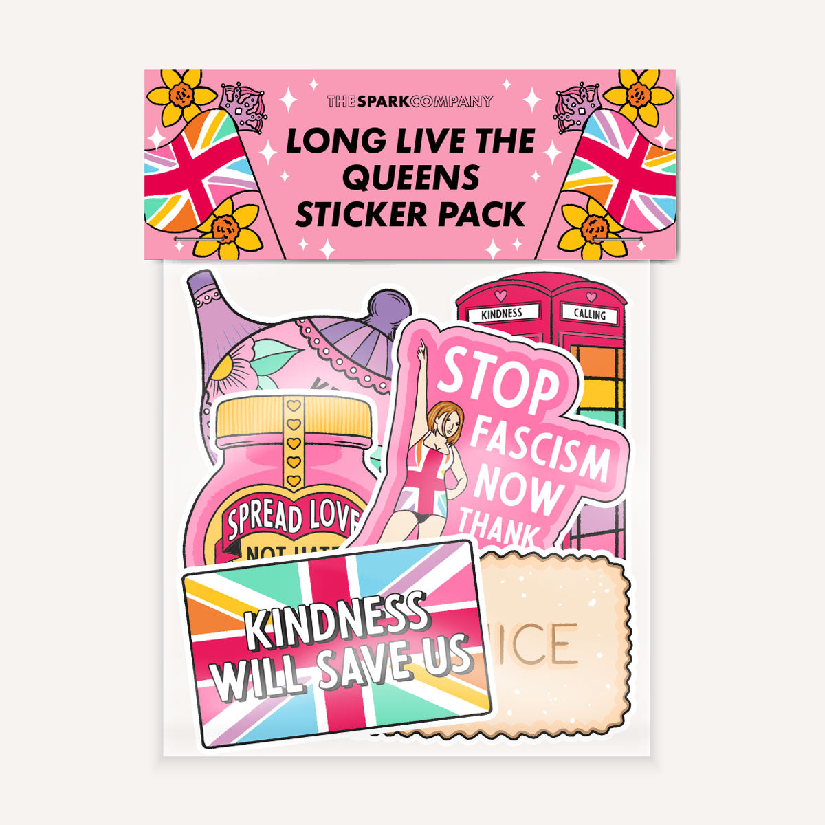 Pack de pegatinas «Larga vida a las reinas»