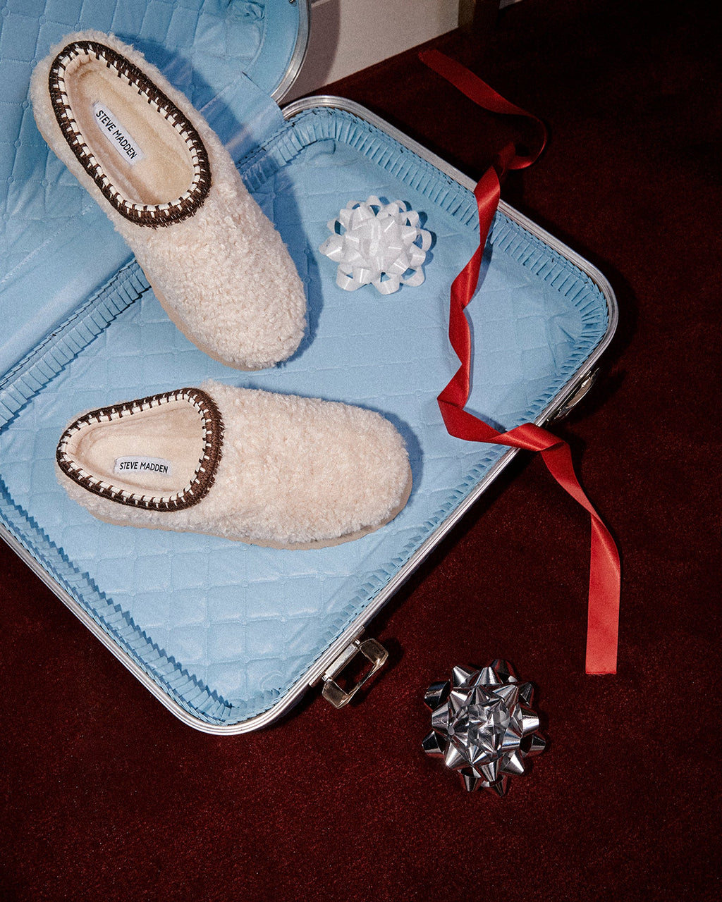 SELENA FAUX SHEARLING NATURAL