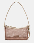LUCIELL Blush Strap Mesh Structured Bottom Shoulder Handbag | Steve Madden