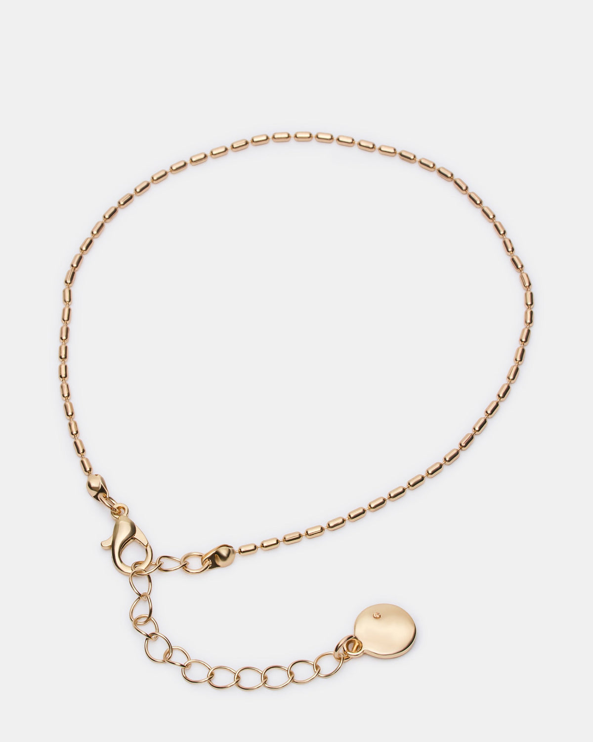 HERRINGBONE CHAIN ANKLET SET GOLD