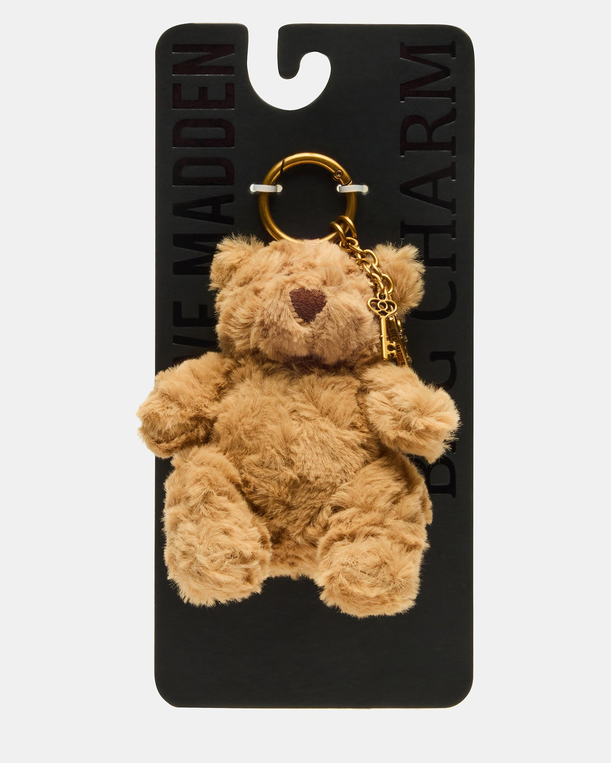 TEDDI Brown Teddy Bear Key Lock Bag Charms Accessory | Steve Madden