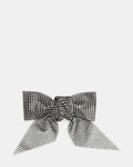 RHINESTONE MESH HAIR BOW Black/Silver | Women's Lux Rhinestone Mesh Hair Bow | Steve Madden