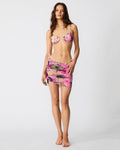 SUPER BLOOM MULTI BIKINI COVER-UP Mesh Skirt Floral Pattern Women's Swim Cover-Up | Steve Madden