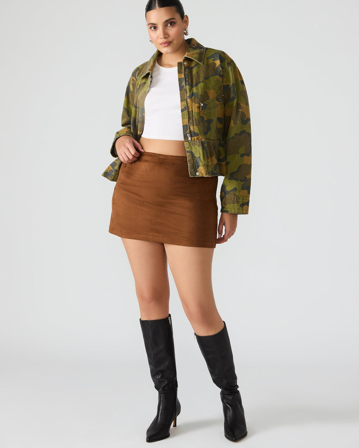 CINDI SKORT CHICORY COFFEE