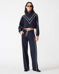 KARLINE Midnight Knit Quarter Zip Set Women's Jacket | Steve Madden