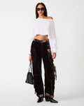 DUO Dark Toffee Women's Utility Cargo Pants | Steve Madden