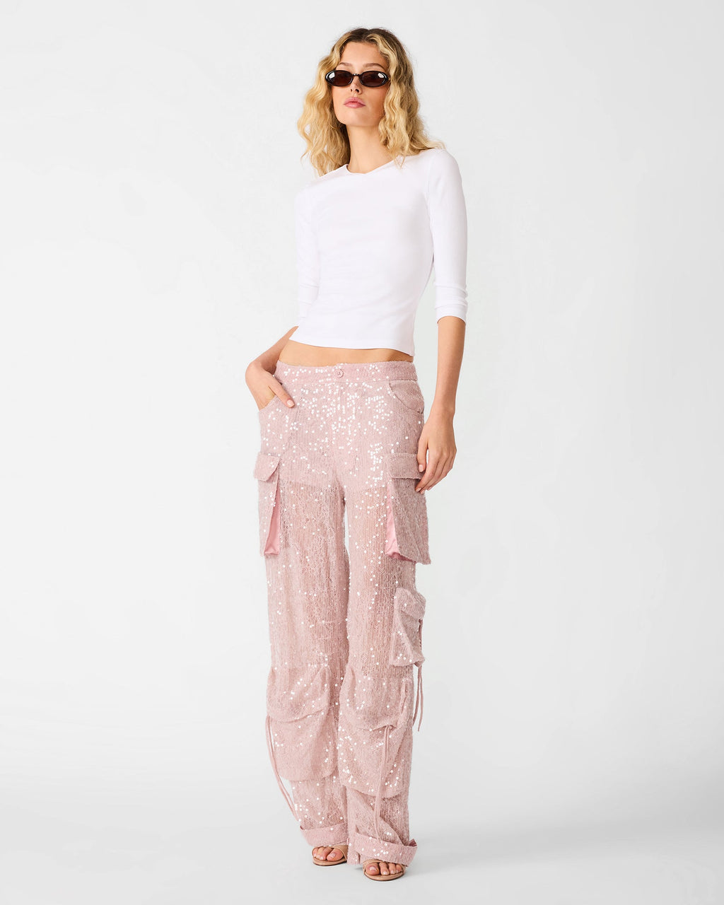DUO Mauve Shadows Women's Utility Cargo Pants | Steve Madden