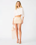 CINDI Champagne Lace Women's Mini Skirt | Steve Madden