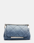 COLETE MINI Denim Quilted Chain Shoulder Handbag | Steve Madden