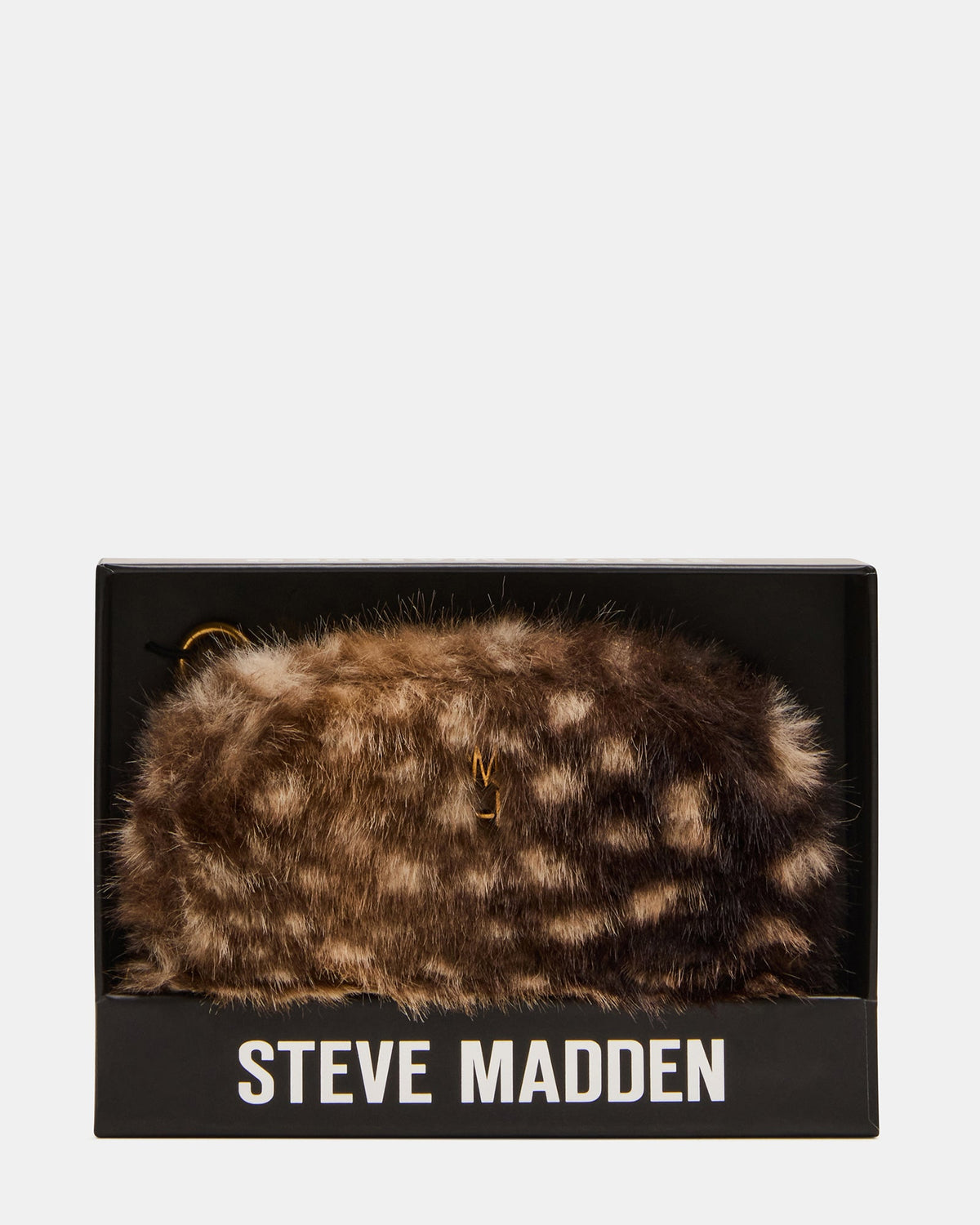 JADEZ Faux Fur Chocolate Multi Dome Wallet Gift Set | Steve Madden