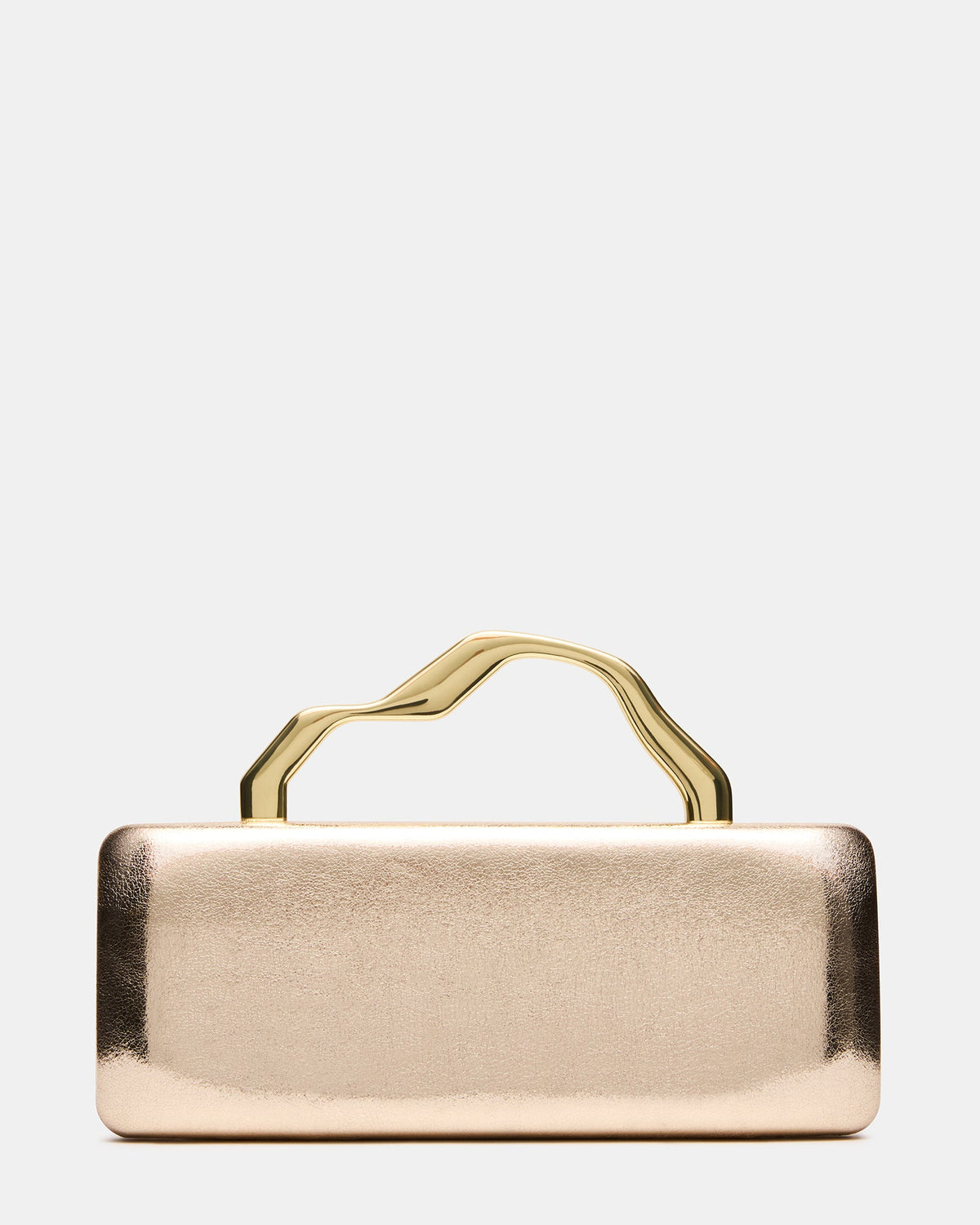 LEENA Bag Gold Wavy Metal Clutch Handbag | Steve Madden