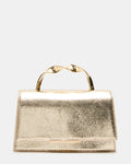 MARCY Gold Metal Hardware Top Handle Crossbody Handbag | Steve Madden