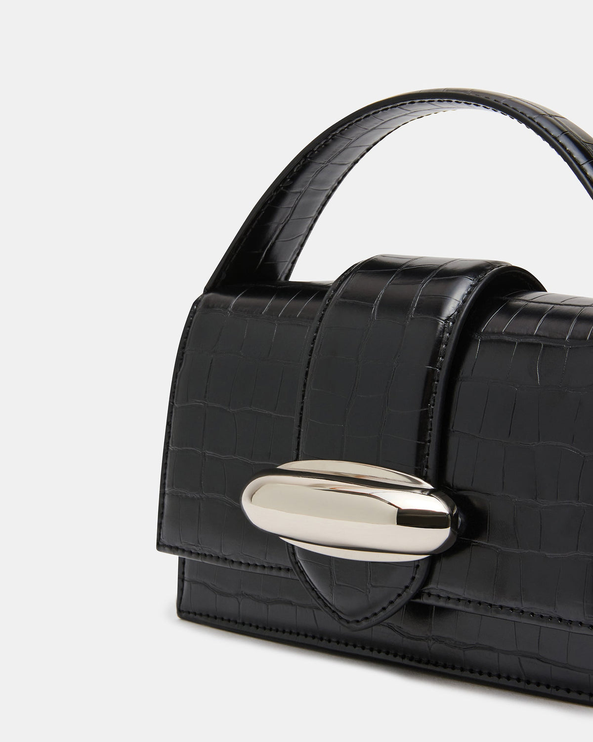 MISHELL BAG BLACK CROCODILE