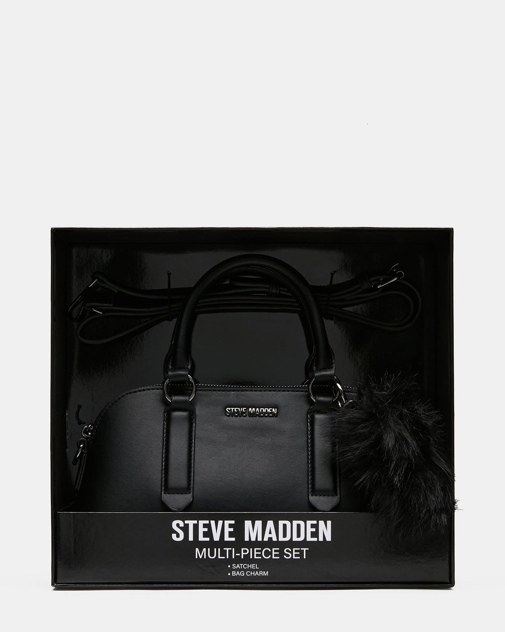 THORNE Black Charms Top-Handle Crossbody Handbag Gift Set | Steve Madden