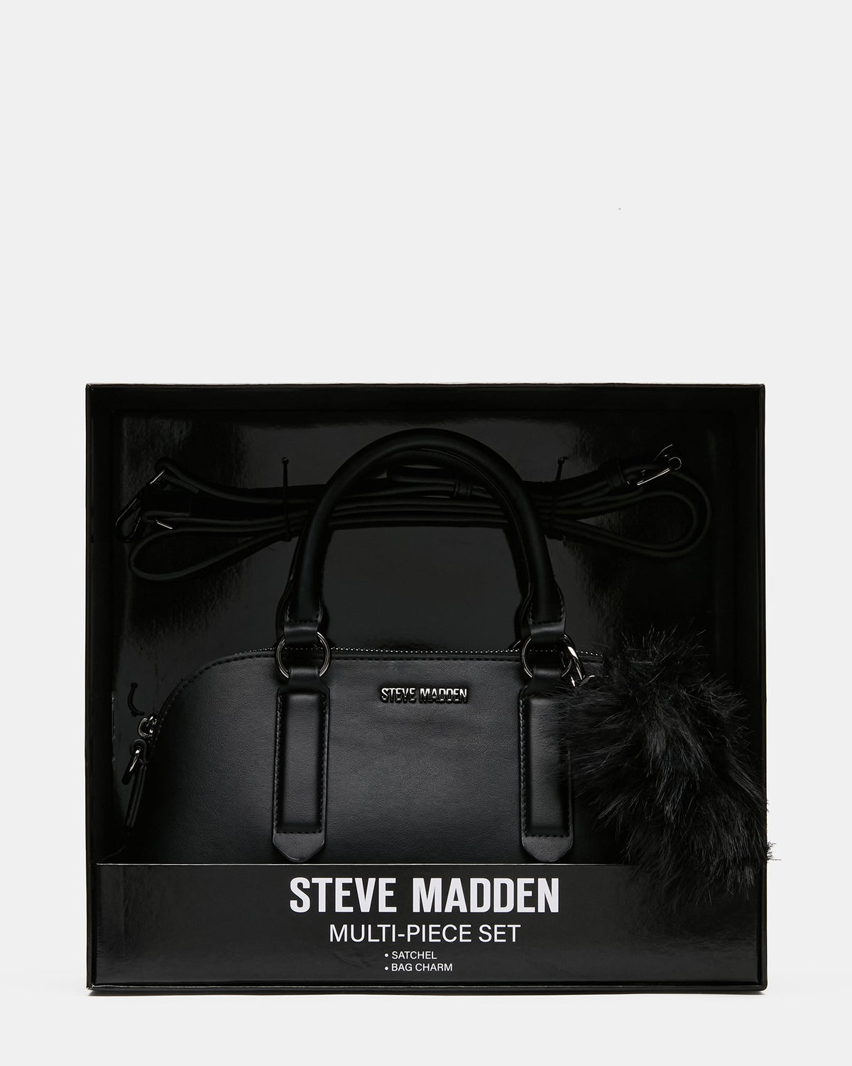 THORNE Black Charms Top-Handle Crossbody Handbag Gift Set | Steve Madden