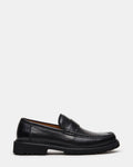 BRODIE Black Slip-On Lug Men's Loafer | Steve Madden