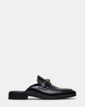 JOVIAN Black Leather Slip-On Mule Horsebit Buckle Men's Dress Shoe | Steve Madden