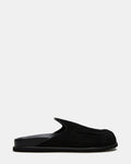 LUCIO Black Suede Slip-On Men's Casual Clog | Steve Madden