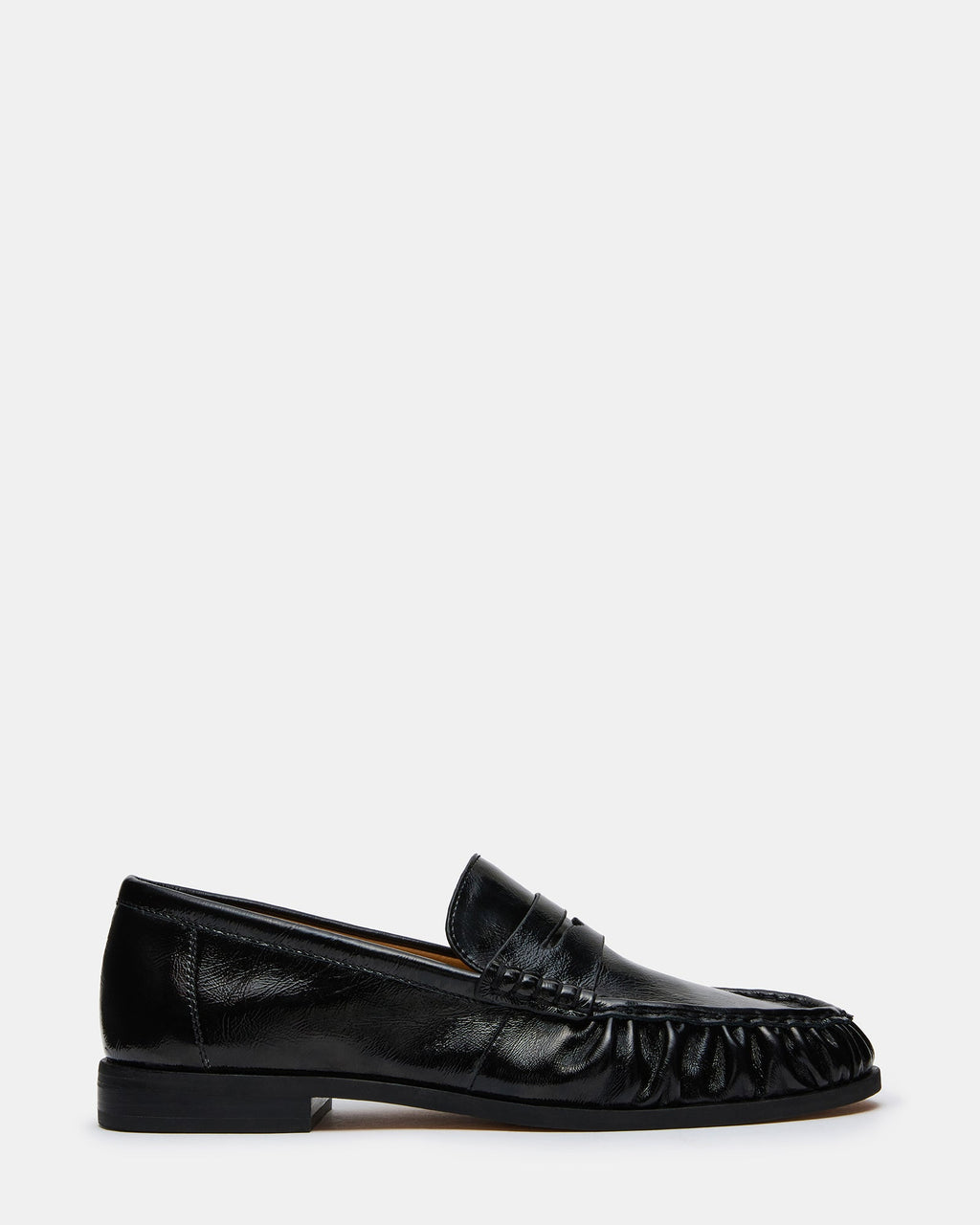 QUINCEY Black Patent Slip-On Men's Loafer | Steve Madden