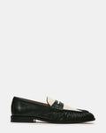 QUINCEY Dark Green Multi Slip-On Men's Loafer | Steve Madden