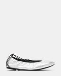 ALME Silver Leather Ballet Sneakerina Women's Sneaker | Steve Madden