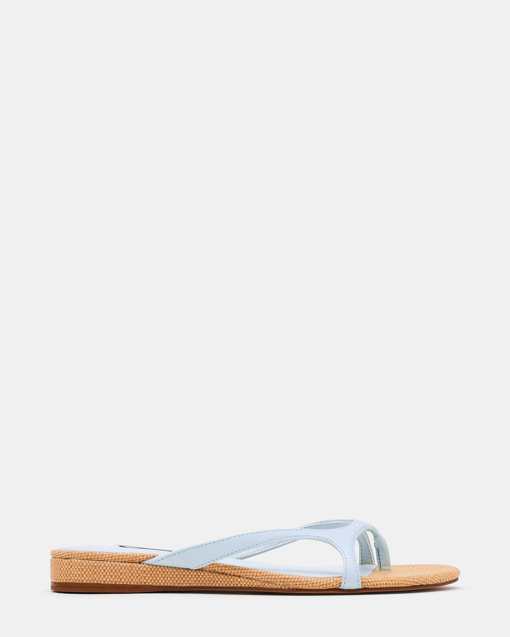 BAMBI Light Blue Leather Thong Women's Sandal | Steve Madden