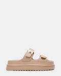BIGSCHMONA JELLY Natural Women's Platform Slide Sandal | Steve Madden