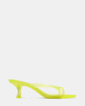 BRIENNA Jelly Lime Thong Women's Kitten Heel | Steve Madden